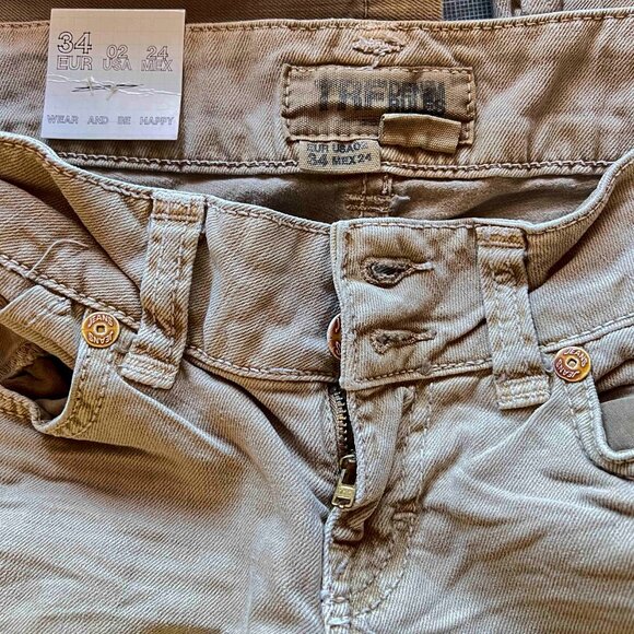 Zara Trafaluc TRF 'Denim Rules' BNWT Skinny Women's Jean Size 2 Tan - Picture 6 of 13